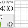 ATIQUETTE ADHASIVE Q-CONNECT 7 0X35MM COINS DROITS IMPRIMANTE JET D'ENCRE LASER COPIEUR BOÎTE 100 FEUILLES 2400 UNITAS ATIQUETTE ADHASIVE Q-CONNECT 7 0X35MM COINS DROITS IMPRIMANTE JET D'ENCRE LASER COPIEUR BOÎTE 100 FEUILLES 2400 UNITAS