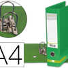 CLASSEUR LEVIER LIDERPAPEL A4 COLOR SYSTEM CARTON REMBORDÉ 1,9MM COMPRESSEUR MÉTALLIQUE DOS 80MM BOÎTE VERT CLASSEUR LEVIER LIDERPAPEL A4 COLOR SYSTEM CARTON REMBORDÉ 1,9MM COMPRESSEUR MÉTALLIQUE DOS 80MM BOÎTE VERT