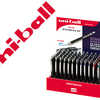 PRÉSENTOIR DE 72 ROLLERS UNIBALL JETSTREAM RT 1MM ASSORTIS