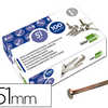ATTACHE PARISIENNE LIDERPAPEL ACIER LAITONNÉ N.10 51MM BOÎTE DISTRIBUTRICE 100U ATTACHE PARISIENNE LIDERPAPEL ACIER LAITONNÉ N.10 51MM BOÎTE DISTRIBUTRICE 100U