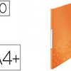 PROTÈGE-DOCUMENTS LEITZ WOW POLYPROPYLÈNE 20 POCHETTES 40 VUES 231X16X310MM ÉTIQUETTE DOS COLORIS ORANGE MÉTAL