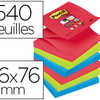 BLOC-NOTES POST-IT RECHARGES Z -NOTES SUPER STICKY BORA BORA 76X76MM REPOSITIONNABLES COQUELICOT/VERT/BLEU 6 BLOCS BLOC-NOTES POST-IT RECHARGES Z -NOTES SUPER STICKY BORA BORA 76X76MM REPOSITIONNABLES COQUELICOT/VERT/BLEU 6 BLOCS