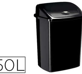 poubelle-cep-plastique-couvercle-basculant-50l-coloris-noir-405x310x685mm