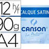 PAPIER CALQUE CANSON CRAYON EN CRE DESSIN INDUSTRIEL 90/95G A4 297X210MM POCHETTE 12F PAPIER CALQUE CANSON CRAYON EN CRE DESSIN INDUSTRIEL 90/95G A4 297X210MM POCHETTE 12F