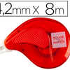 CORRECTEUR ROUGE PAPIER DÉVIDOIR RUBAN 4.2MMX8M GRIP DE CORRECTION LATÉRALE RÉÉCRITURE IMMÉDIATE SOUS BLISTER