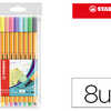 STYLO-FEUTRE STABILO POINT 88 ACRITURE FINE 0.4MM POINTE GAINAE MATAL CORPS HEXAGONAL COLORIS PASTEL POCHETTE 8 UNITAS STYLO-FEUTRE STABILO POINT 88 ACRITURE FINE 0.4MM POINTE GAINAE MATAL CORPS HEXAGONAL COLORIS PASTEL POCHETTE 8 UNITAS