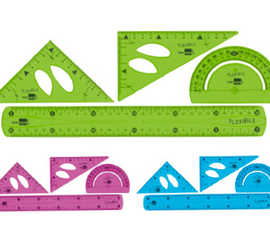 set-tracage-liderpapel-plastiq-ue-flexible-incassable-regle-30cm-2-aquerres-14-15cm-rapporteur-180-degras-11cm-assortis