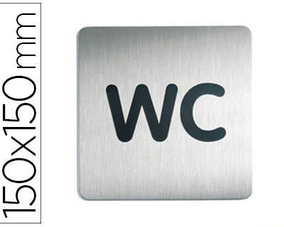 plaque-pictogramme-durable-wc-carra-grand-format-acier-brossa-inoxydable-pastille-adhasive-au-dos-150x150mm