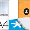 CLASSEUR LIDERPAPEL ANTARTIK 4 ANNEAUX RONDS 40MM A4 CARTON REMBORDA FEUILLETS MOBILES QUADRILLAGE 5MM COLORIS ORANGE CLASSEUR LIDERPAPEL ANTARTIK 4 ANNEAUX RONDS 40MM A4 CARTON REMBORDA FEUILLETS MOBILES QUADRILLAGE 5MM COLORIS ORANGE