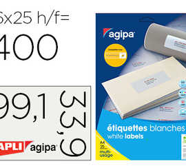 atiquette-apli-multi-usage-99-1x33-9mm-pochette-de-400-unitas