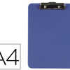 PORTE-BLOC Q-CONNECT PLASTIQUE RIGIDE APAISSEUR 4MM A4 210X297MM PINCE MATALLIQUE COLORIS BLEU PORTE-BLOC Q-CONNECT PLASTIQUE RIGIDE APAISSEUR 4MM A4 210X297MM PINCE MATALLIQUE COLORIS BLEU
