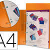 CLASSEUR LIDERPAPEL 4 ANNEAUX 25MM A4 260X315MM POLYPROPYLENE DOS 40MM PORTE-CARTES VISITE COLORIS ORANGE CLASSEUR LIDERPAPEL 4 ANNEAUX 25MM A4 260X315MM POLYPROPYLENE DOS 40MM PORTE-CARTES VISITE COLORIS ORANGE