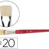 BROSSE PLATE PINSELFABRIK SOIE DE PORC N°20 VIROLE FER BLANC NICKELA LOT 10 UNITAS BROSSE PLATE PINSELFABRIK SOIE DE PORC N°20 VIROLE FER BLANC NICKELA LOT 10 UNITAS