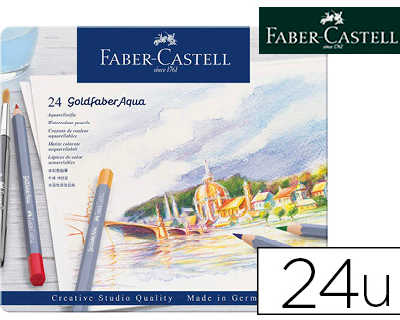 crayon-couleur-faber-castell-g-oldfaber-aquarellable-bo-te-24-unitas