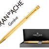 PORTE-MINES CARAN D'ACHE ECRID OR CHEVRON CLIP FLEXIBLE BOUTON POUSSOIR DORÉ 0.5MM ÉTUI PORTE-MINES CARAN D'ACHE ECRID OR CHEVRON CLIP FLEXIBLE BOUTON POUSSOIR DORÉ 0.5MM ÉTUI
