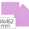 ENVELOPPE GOMMÉE LIDERPAPEL PA PIER OFFSET C6 114X162MM 80G/M2 POCHETTE 15U PATTE RABAT TRIANGULAIRE COLORIS LILAS