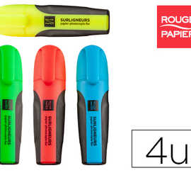 surligneur-rouge-papier-fluo-trac-2-5mm-qualit-premium-pointe-biseaut-e-coloris-assortis-pochette-4-unit-s
