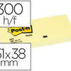 BLOC-NOTES POST-IT 653 51X38MM 100F/BLOC REPOSITIONNABLES COLORIS JAUNE ATUI 3 BLOCS BLOC-NOTES POST-IT 653 51X38MM 100F/BLOC REPOSITIONNABLES COLORIS JAUNE ATUI 3 BLOCS