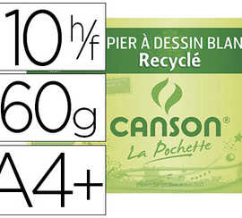 papier-dessin-canson-recycla-b-lancheur-grain-lager-160g-a4-pochette-10f