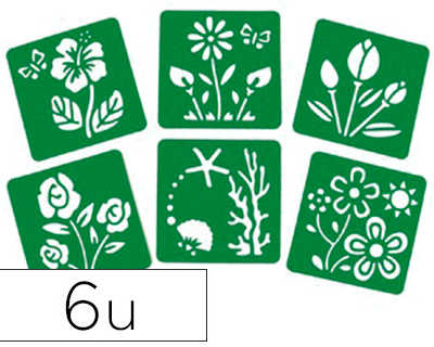 pochoir-oz-international-th-me-fleurs-150x150mm-lot-6-unit-s