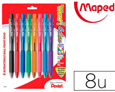 stylo-bille-pentel-bk440-coloris-assortis-pochette-de-6-2-unit-s