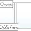 ATUI PROTECTION ELBA MULTIPLE PVC CRISTAL 15/100E A4 210X297MM OUVERTURE INTARIEURE 2 VOLETS 4 FACES VISIBLES