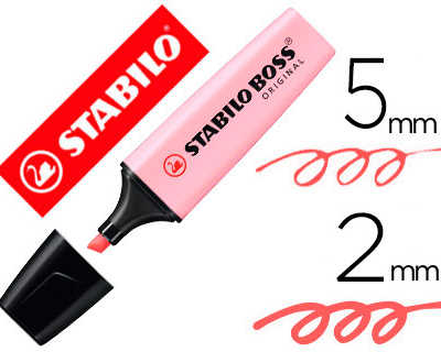 surligneur-stabilo-boss-pastel-traca-2-5mm-pointe-biseautae-encre-universelle-base-eau-rasistante-lumiere-soupcon-rose