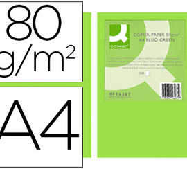 papier-couleur-q-connect-multi-fonction-a4-80g-m2-unicolore-vert-naon-ramette-500-feuilles