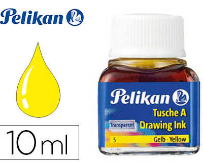 encre-de-chine-pelikan-tire-li-gnes-plumes-dessinateur-pinceaux-couleur-jaune-flacon-10ml