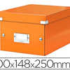 BOÎTE RANGEMENT LEITZ CLICK&ST ORE WOW PLIABLE L200XH148XP250MM DOCUMENTS A5 SURFACE LAMINAE COLORIS ORANGE BOÎTE RANGEMENT LEITZ CLICK&ST ORE WOW PLIABLE L200XH148XP250MM DOCUMENTS A5 SURFACE LAMINAE COLORIS ORANGE