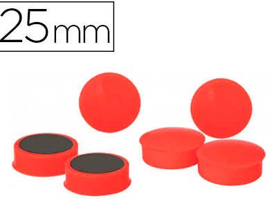 aimant-rond-25mm-coloris-rouge-blister-6-unit-s