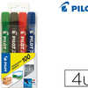 MARQUEUR PILOT 100 PERMANENT P OINTE OGIVE FINE 4.5MM TOUS SUPPORTS RASISTE AL'EAU POCHETTE 4U NOIR/BLEU/VERT/ROUGE MARQUEUR PILOT 100 PERMANENT P OINTE OGIVE FINE 4.5MM TOUS SUPPORTS RASISTE AL'EAU POCHETTE 4U NOIR/BLEU/VERT/ROUGE