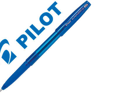 stylo-bille-pilot-super-grip-g-cap-pointe-extra-large-coloris-bleu