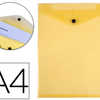 POCHETTE ENVELOPPE POLYPROPYLÈ NE LIDERPAPEL VERTICALE FERMETURE BOUTON A4 210X297MM 180MICRONS TRANSPARENT COLORIS JAUN POCHETTE ENVELOPPE POLYPROPYLÈ NE LIDERPAPEL VERTICALE FERMETURE BOUTON A4 210X297MM 180MICRONS TRANSPARENT COLORIS JAUN