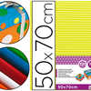 CARTON ONDULÉ LIDERPAPEL 50X70CM 320G/M2 UNICOLORE JAUNE CARTON ONDULÉ LIDERPAPEL 50X70CM 320G/M2 UNICOLORE JAUNE