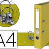 CLASSEUR LEVIER LIDERPAPEL A4 DOCUMENTA CARTON REMBORDA 1,9MM DOS 52MM RADO MATALLIQUE COLORIS JAUNE CLASSEUR LEVIER LIDERPAPEL A4 DOCUMENTA CARTON REMBORDA 1,9MM DOS 52MM RADO MATALLIQUE COLORIS JAUNE