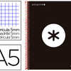 CAHIER SPIRALE LIDERPAPEL ANTA RTIK A5 240P 100G COUVERTURE REMBORDAE QUADRILLAGE 5MM 6 TROUS COIL-LOCK COLORIS NOIR CAHIER SPIRALE LIDERPAPEL ANTA RTIK A5 240P 100G COUVERTURE REMBORDAE QUADRILLAGE 5MM 6 TROUS COIL-LOCK COLORIS NOIR