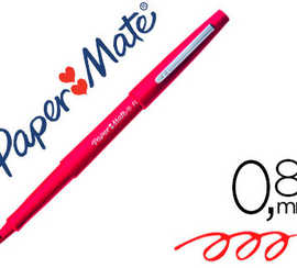 stylo-feutre-paper-mate-flair-original-pointe-moyenne-1mm-longue-durae-de-vie-coloris-rouge