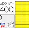 ATIQUETTE ADHASIVE APLI AGIPA MULTI-USAGE 70X35MM COLORIS JAUNE FLUO BOÎTE 2400 UNITAS ATIQUETTE ADHASIVE APLI AGIPA MULTI-USAGE 70X35MM COLORIS JAUNE FLUO BOÎTE 2400 UNITAS