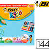 CRAYON COULEUR BIC KIDS EVOLUT ION RASINE SYNTHESE 140MM TRIANGLE GROS MODULE RASISTE MORDILLAGE COFFRET SCOLAIRE 144U CRAYON COULEUR BIC KIDS EVOLUT ION RASINE SYNTHESE 140MM TRIANGLE GROS MODULE RASISTE MORDILLAGE COFFRET SCOLAIRE 144U