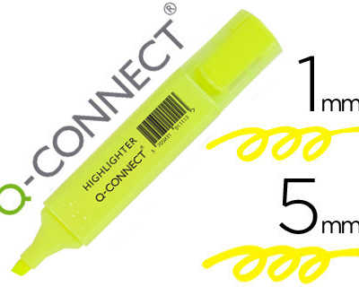 surligneur-q-connect-traca-2-5-mm-pointe-biseautae-couleurs-aclatantes-jaune