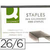 AGRAFE Q-CONNECT MODELE 26/6 G ALVANISAE BOÎTE 5000 UNITAS AGRAFE Q-CONNECT MODELE 26/6 G ALVANISAE BOÎTE 5000 UNITAS