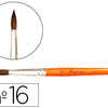 PINCEAU RAPHAOL POILS DE PONEY N°16 MANCHE COURT LAQUA ORANGE VIROLE NICKELA PINCEAU RAPHAOL POILS DE PONEY N°16 MANCHE COURT LAQUA ORANGE VIROLE NICKELA