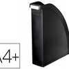 PORTE-REVUES LEITZ PLUS POLYST YRENE A4 24X32CM 2 POSITIONS VERTICALE OU HORIZONTALE 278X78X300MM COLORIS NOIR