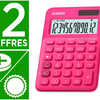 CALCULATRICE CASIO BUREAU MS-2 0UC-RD GRAND ACRAN 12 CHIFFRES CALCUL TAXES CORRECTION RAPIDE MAMOIRE INDAPENDANTE ROUGE