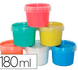peinture-relief-culture-club-p-ailletae-coloris-rouge-vert-bleu-jaune-orange-blanc-lot-6-pots-180g-6-spatules-offertes