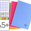 CAHIER CLAIREFONTAINE LINICOLO R RELIURE INTAGRALE ASSORTIMENT FRESH A5+ 17X22CM 100 PAGES 90G 5X5MM CAHIER CLAIREFONTAINE LINICOLO R RELIURE INTAGRALE ASSORTIMENT FRESH A5+ 17X22CM 100 PAGES 90G 5X5MM