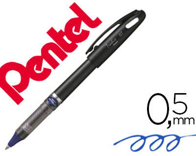 roller-pentel-energel-tradio-criture-moyenne-0-5mm-encre-longue-dur-e-s-chage-rapide-papier-rechargeable-lr7-bleu