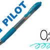 STYLO-BILLE PILOT G2 7 FUN ECRITURE MOYENNE 0.4MM ENCRE GEL RATRACTABLE CORPS TRANSLUCIDE GRIP CAOUTCHOUC TURQUOISE