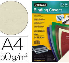 couverture-fellowes-grain-cuir-250g-format-a4-coloris-ivoire-paquet-100-unitas